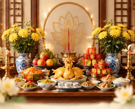 Mâm cúng Gia tiên